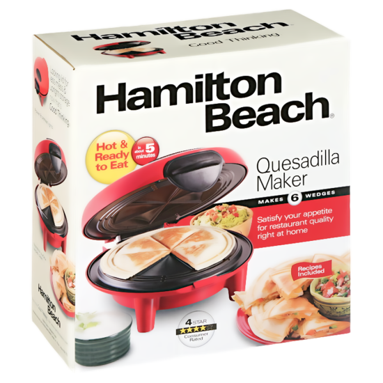 Hamilton Beach, Kitchen, Hamilton Beach Quesadilla Maker Recipe Book